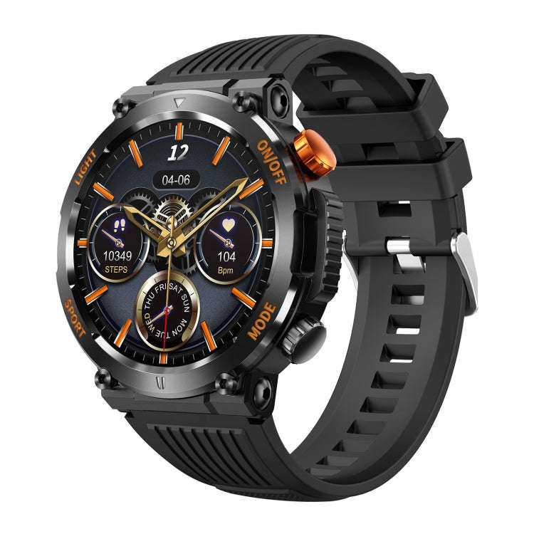 HT17 1.46 inch Round Screen Bluetooth Smart Watch, Support Health Monitoring & 100+ Sports Modes(...