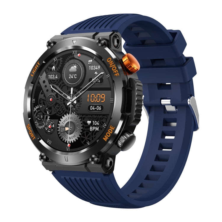 HT17 1.46 inch Round Screen Bluetooth Smart Watch, Support Health Monitoring & 100+ Sports Modes(...
