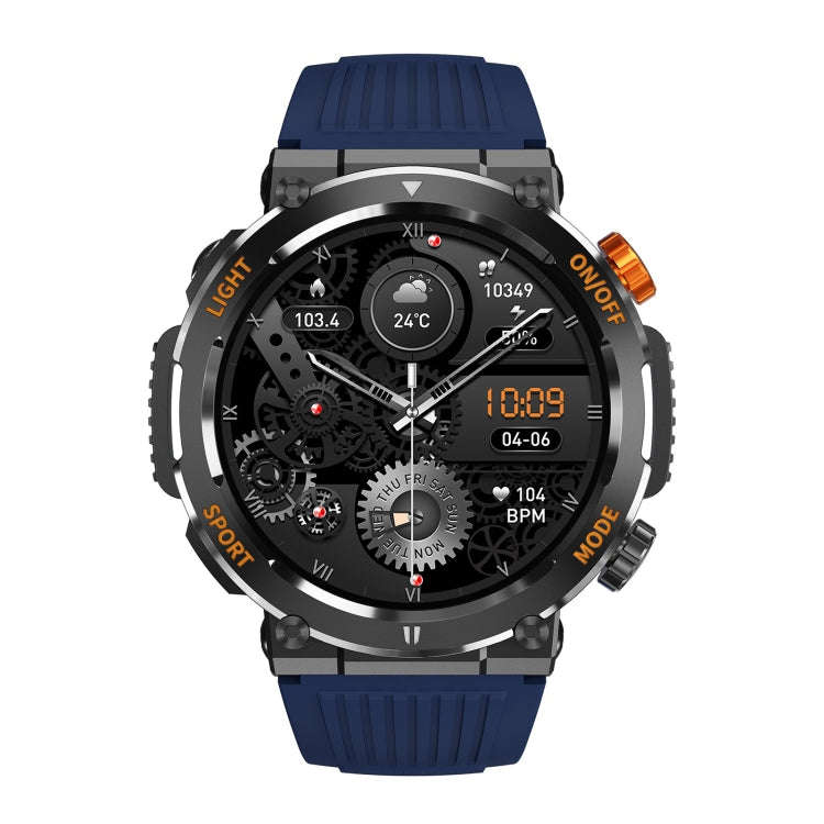 HT17 1.46 inch Round Screen Bluetooth Smart Watch, Support Health Monitoring & 100+ Sports Modes(...