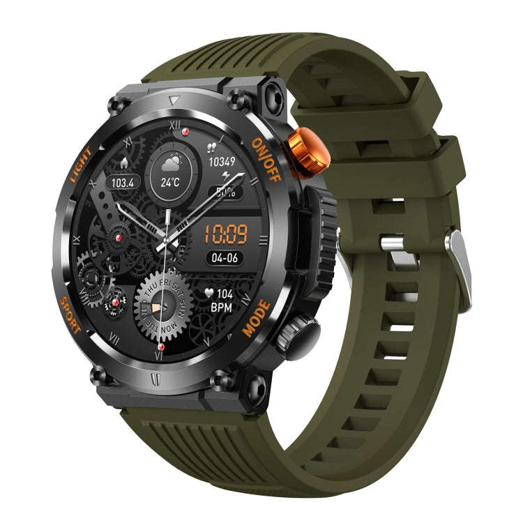 HT17 1.46 inch Round Screen Bluetooth Smart Watch, Support Health Monitoring & 100+ Sports Modes(...