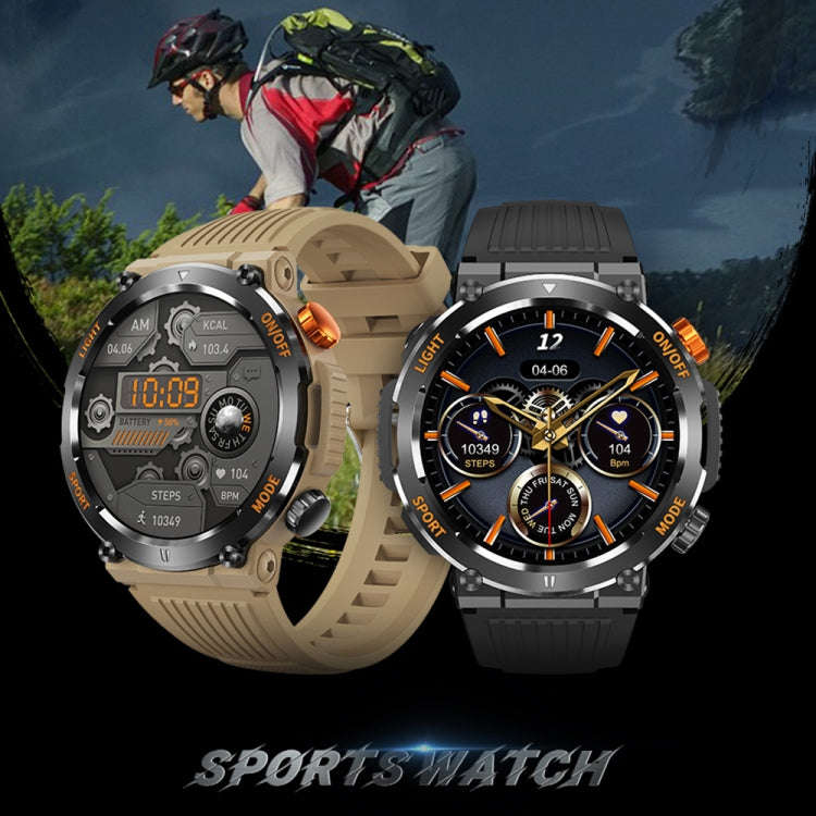 HT17 1.46 inch Round Screen Bluetooth Smart Watch, Support Health Monitoring & 100+ Sports Modes(...