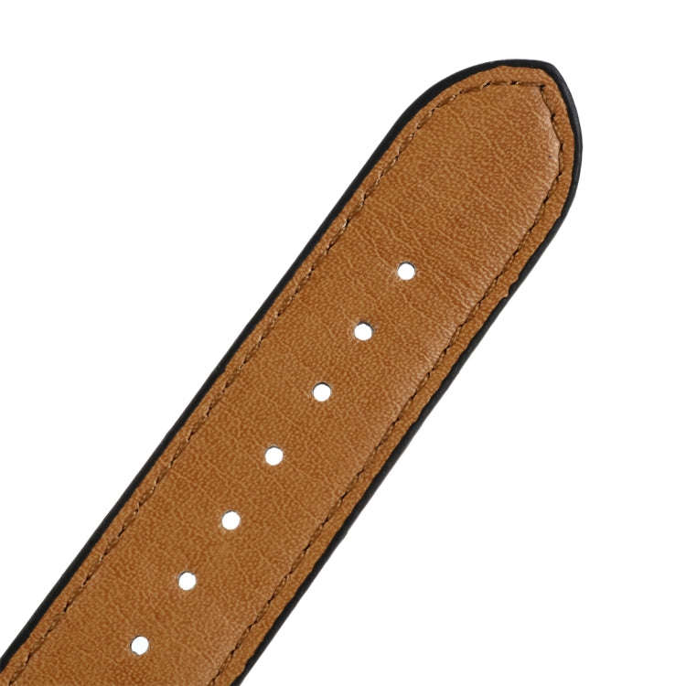 For Apple Watch Series 7 41mm / 6 & SE & 5 & 4 40mm / 3 & 2 & 1 38mm Crocodile Texture Leather Wr...