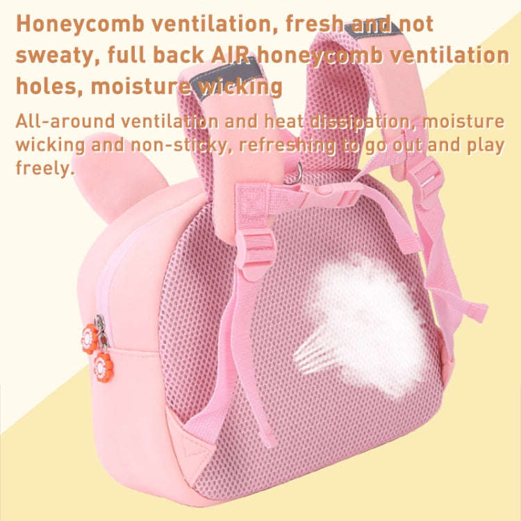 Children Cute Cartoon Anti-Lost Kindergarten School Bag(Pink Apple Medium)