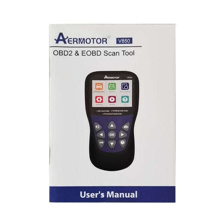 AERMOTOR V850 Car OBD2 Code Reader Diagnostic Scan Tool(Black)