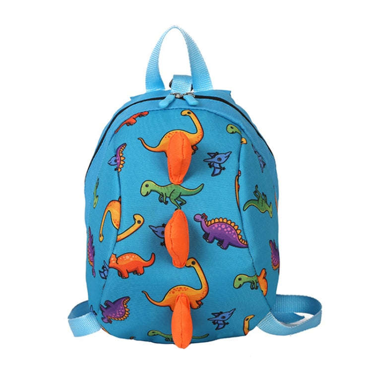 Children Dinosaur Cartoon Anti-Lost Backpack(Blue)