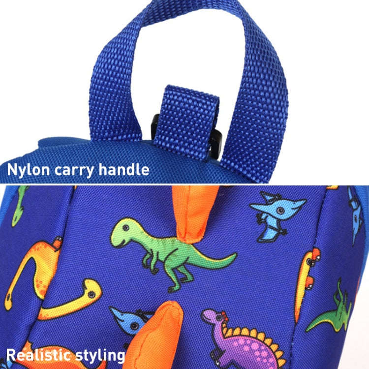 Children Dinosaur Cartoon Anti-Lost Backpack(Blue)