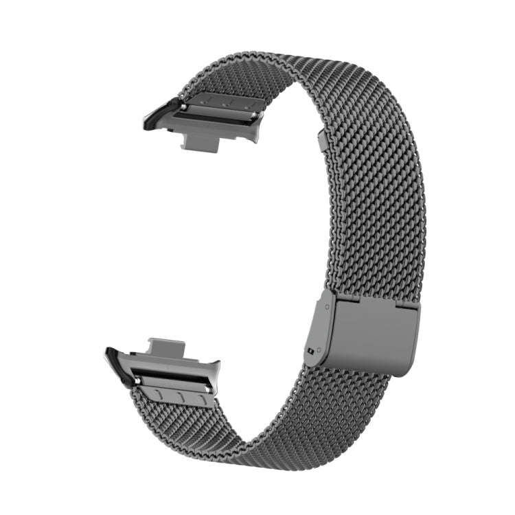 For Xiaomi Smart Band 9 Pro / 8 Pro 18mm Steel Mesh Buckle Metal Watch Band(Black)