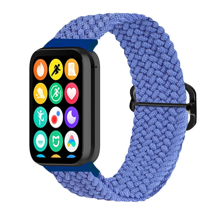 For Xiaomi Smart Band 9 Pro / 8 Pro 18mm Buckle Nylon Braided Watch Band(Blue)