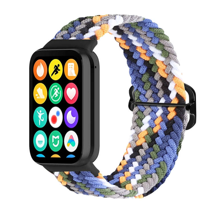 For Xiaomi Smart Band 9 Pro / 8 Pro 18mm Buckle Nylon Braided Watch Band(Denim)