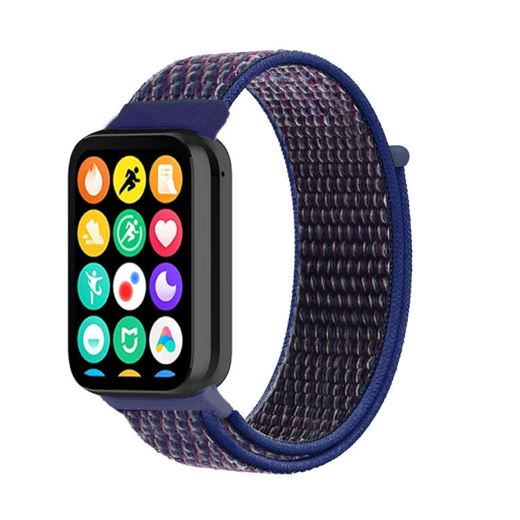 For Xiaomi Smart Band 9 Pro / 8 Pro Nylon Loop Watch Band(Indigo Blue)