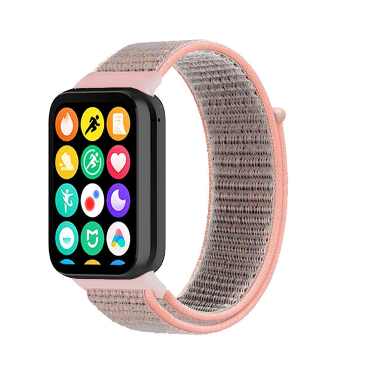 For Xiaomi Smart Band 9 Pro / 8 Pro Nylon Loop Watch Band(Pink Sand)