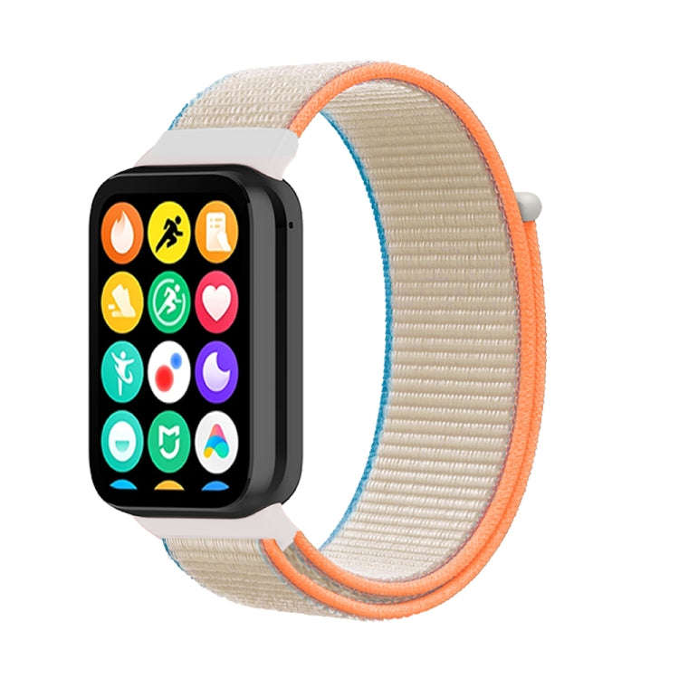 For Xiaomi Smart Band 9 Pro / 8 Pro Nylon Loop Watch Band(Milk White)