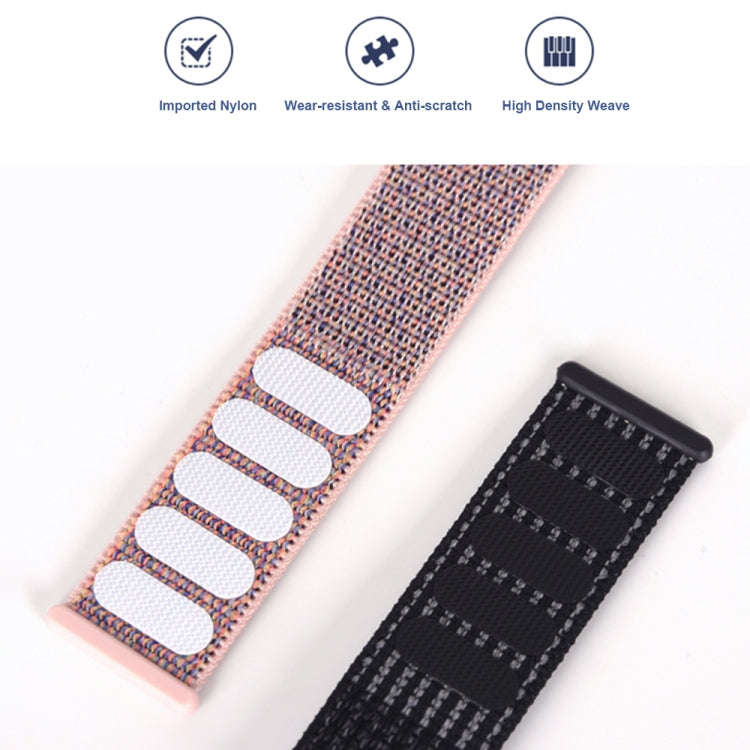For Xiaomi Smart Band 9 Pro / 8 Pro Nylon Loop Watch Band(Pink Sand)