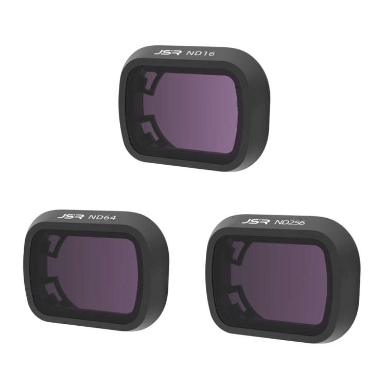 For DJI Mini 4 Pro JSR KB Series Drone Camera Lens Filter, Filter:3 in 1 ND16 ND64 ND256