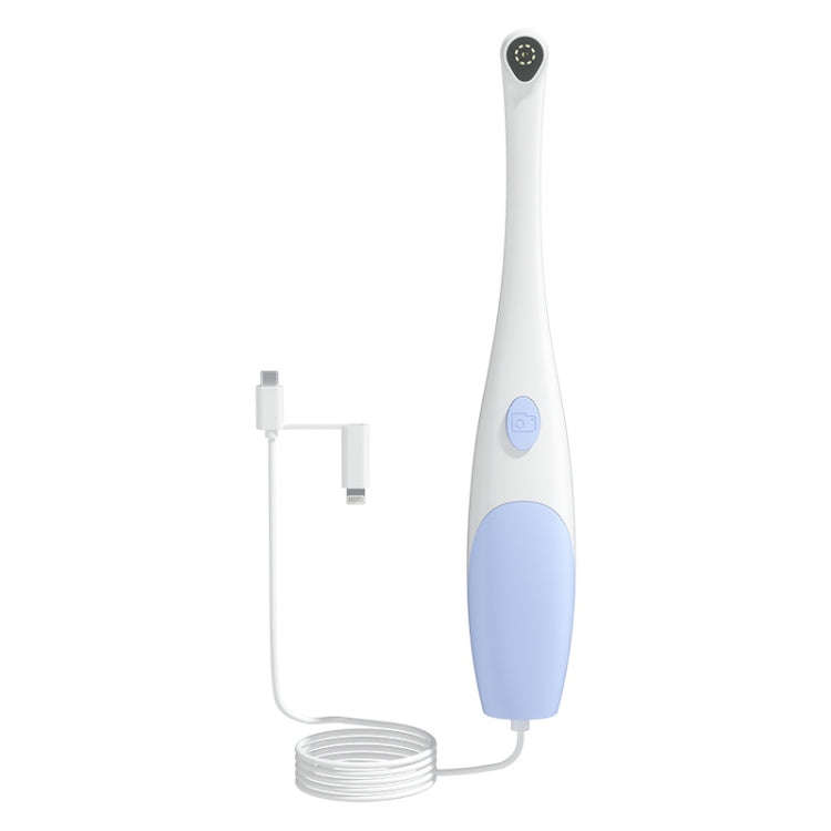 AN109 8LEDs 3.0MP 2 in 1 Visible Oral Endoscope(Purple)