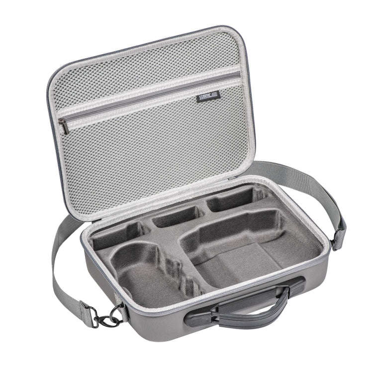 For DJI Mini 4 Pro / RC with Screen Standard STARTRC Shoulder Storage Bag PU Handbag(Grey)