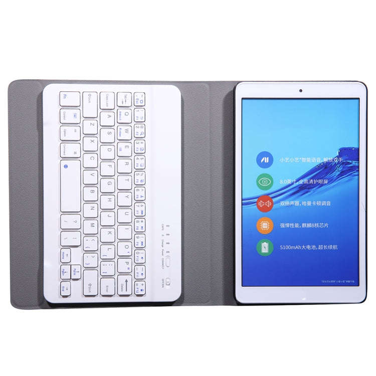 A0T8 For Huawei MatePad T8 8 inch ABS Ultra-thin Detachable Bluetooth Keyboard Voltage PU Leather...