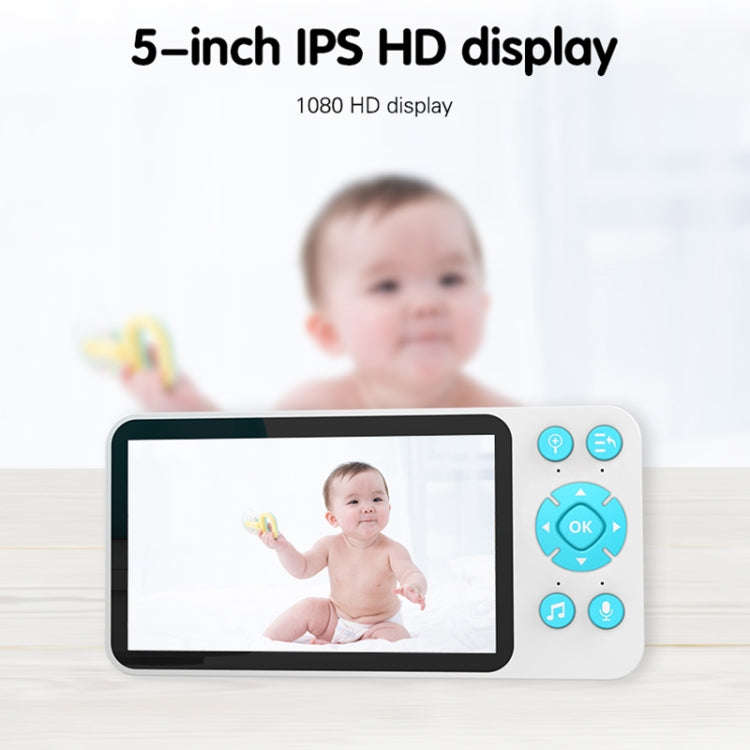 YE9-C1 5 inch Dual Mode 2.4G + 915M Video Night Vision Baby Monitor Security Camera(US Plug)