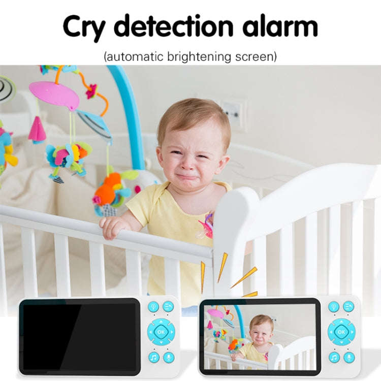 YE9-C1 5 inch Dual Mode 2.4G + 915M Video Night Vision Baby Monitor Security Camera(US Plug)