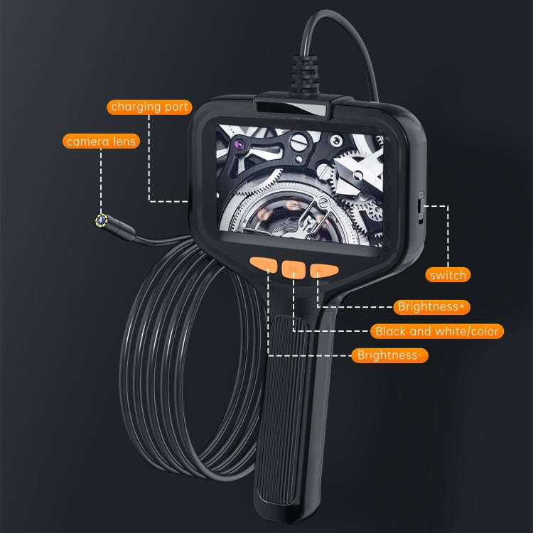 P200 8mm Front Lenses Detachable Industrial Pipeline Endoscope with 4.3 inch Screen, Spec:2m Soft...