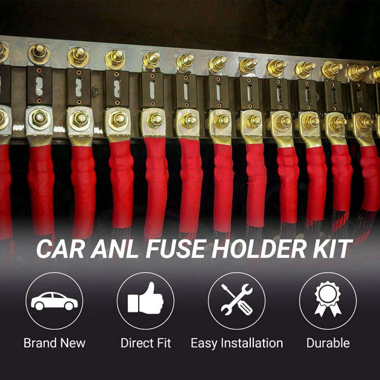 3 in 1 ANL Car Audio Modified Fuse Holder with 200A Fuse, Current:120A