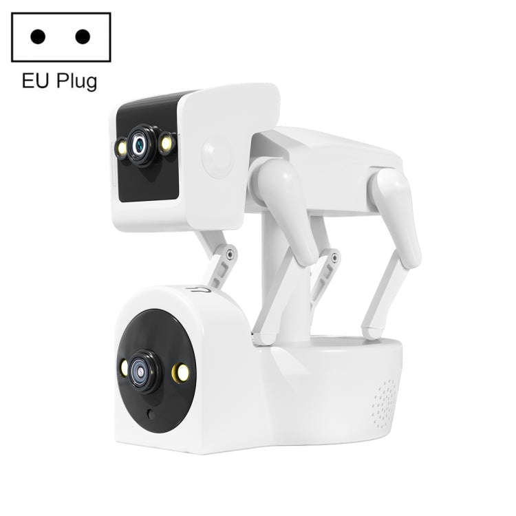 ESCAM PT212 4MP Dual Lens Robot Dog WiFi Camera Supports Cloud Storage/Two-way Audio/Night Vision...