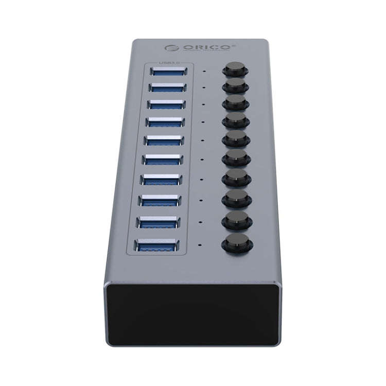 ORICO BT2U3-10AB-GY-BP 10 Ports USB 3.0 HUB with Individual Switches(EU Plug)