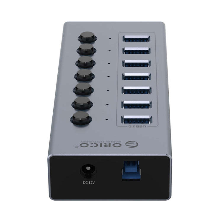 ORICO BT2U3-7AB-GY-BP 7 Ports USB 3.0 HUB with Individual Switches(EU Plug)