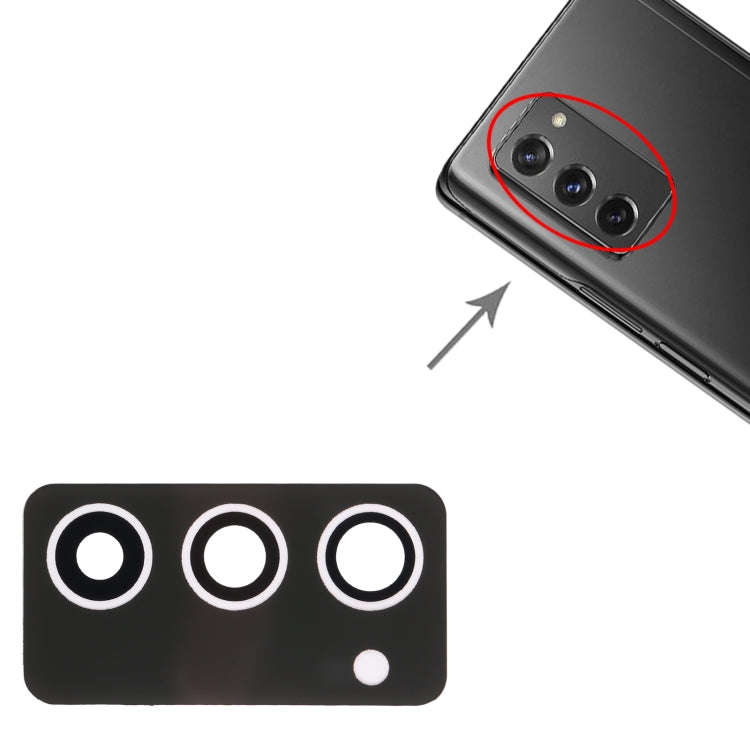 For Samsung Galaxy Z Fold2 5G SM-F916B 10pcs Back Camera Lens