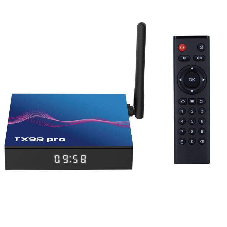 TX98 Pro 4K Ultra HD Android 14.0 Smart TV Box with Remote Control, 4GB+64GB, Allwinner H618 Quad...