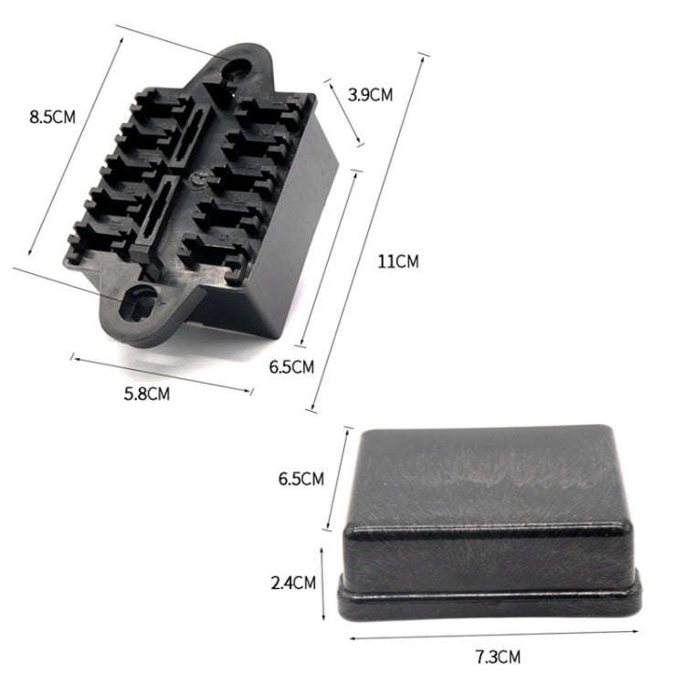 BX2101-1 Car 10 Ways Fuse Box