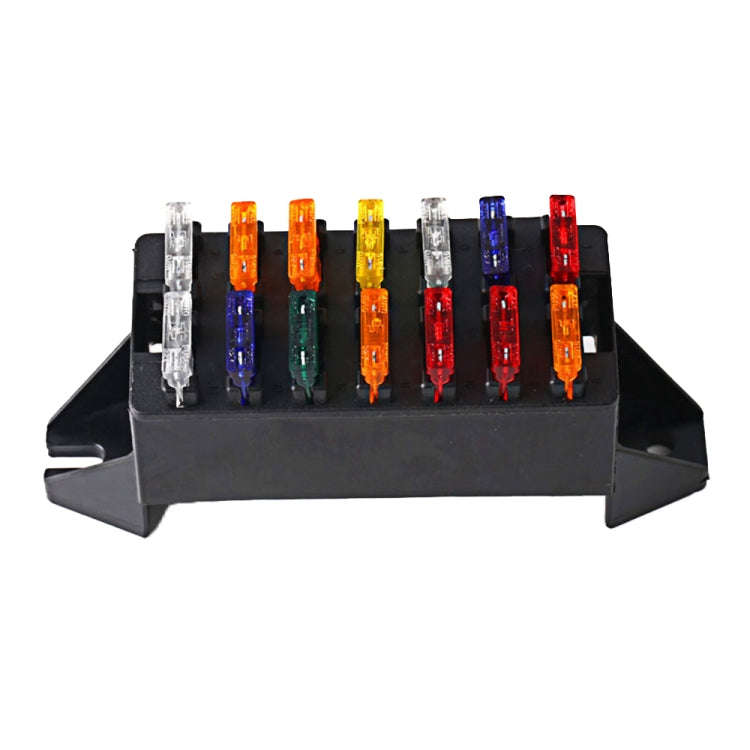 BX2141A-1 Car Modified Multi-Way Fuse Box 14 Ways Dual Row Fuse Holder