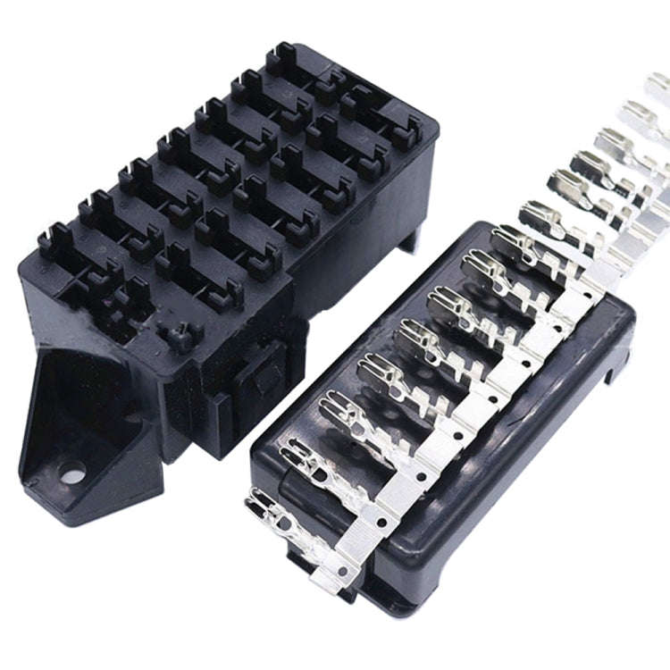 BX2141A-1 Car Modified Multi-Way Fuse Box 14 Ways Dual Row Fuse Holder
