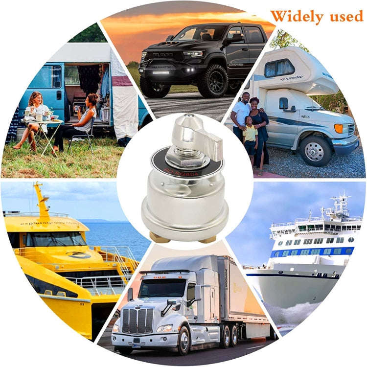 300A Car Ships RV High Current Battery Cut-Off Switch Battery Power Isolator With Accessories