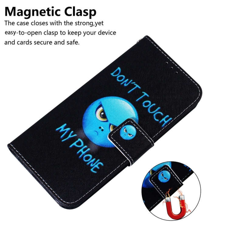 For Motorola Moto G85 Coloured Drawing Flip Leather Phone Case(Anger)