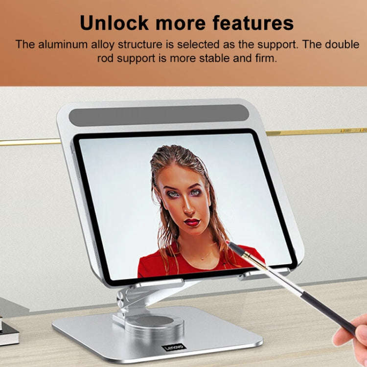 Lenovo Thinkplus Desktop Laptop Holder L30 Upgrade(Silver)