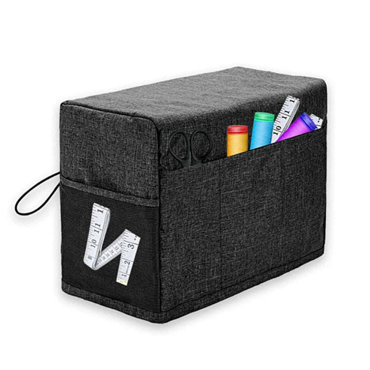 Household Sewing Dust Cover Sewing Tool Storage Bag(Black)