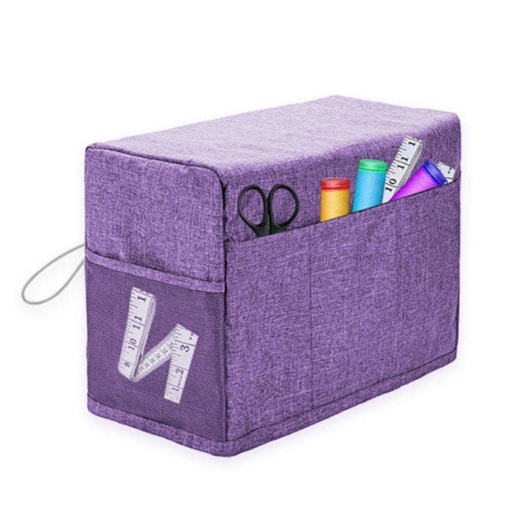 Household Sewing Dust Cover Sewing Tool Storage Bag(Purple)