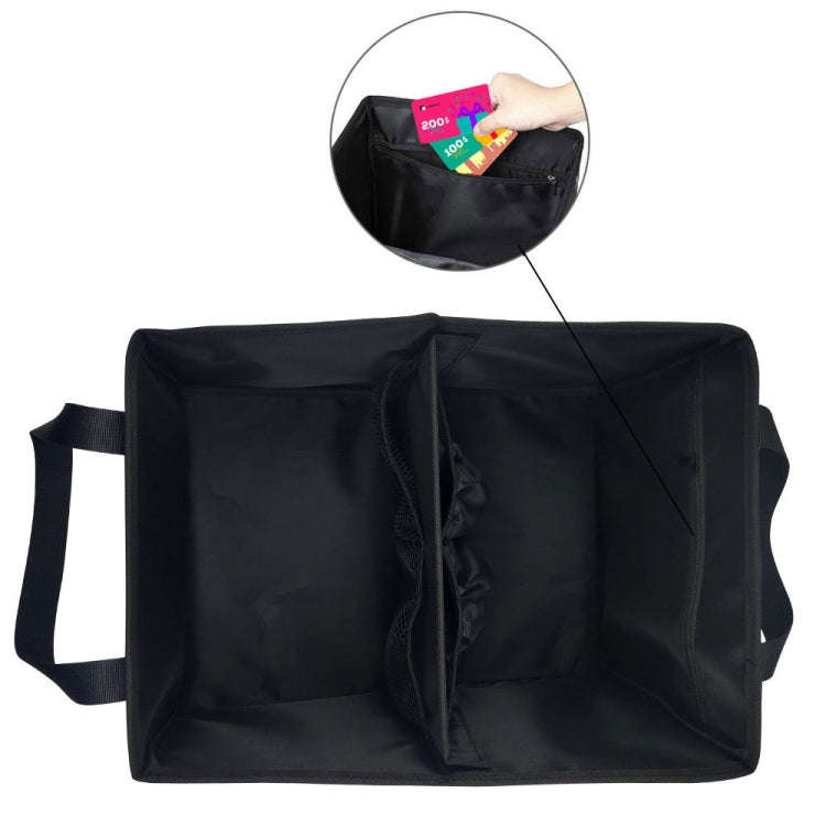 Oxford Cloth Multifunctional Foldable Large Capacity Car Trunk Storage Box(Black)
