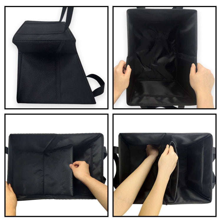 Oxford Cloth Multifunctional Foldable Large Capacity Car Trunk Storage Box(Black)