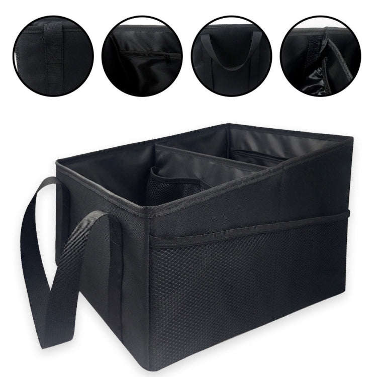 Oxford Cloth Multifunctional Foldable Large Capacity Car Trunk Storage Box(Black)