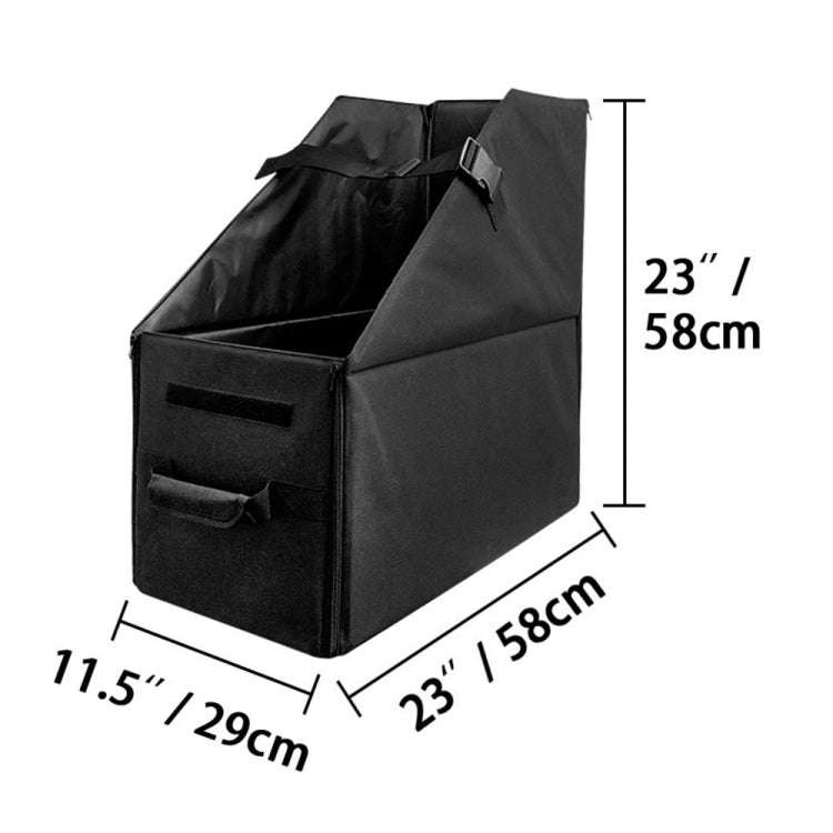 Oxford Cloth Car Trunk Folding Bicycle Storage Box without Dust Cover(Black)