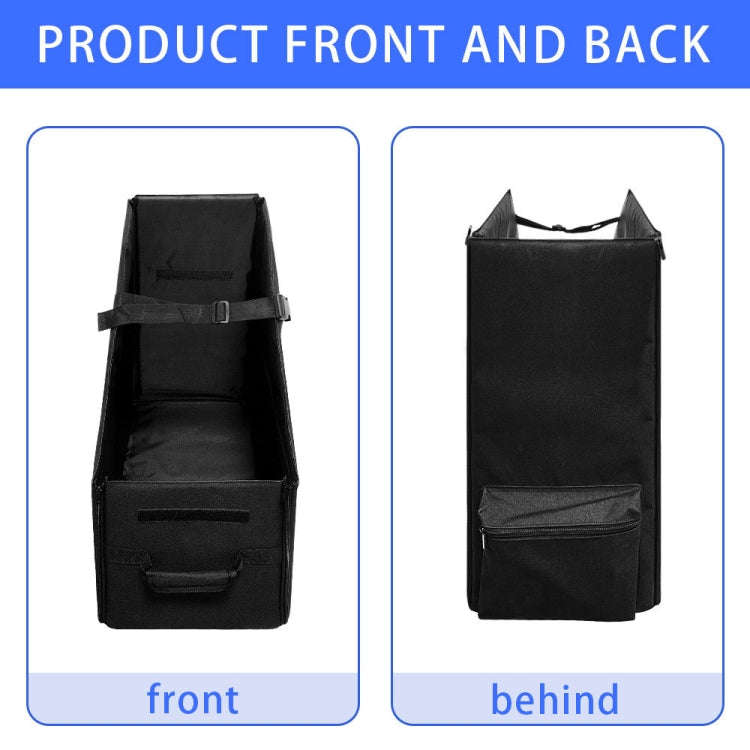Oxford Cloth Car Trunk Folding Bicycle Storage Box without Dust Cover(Black)