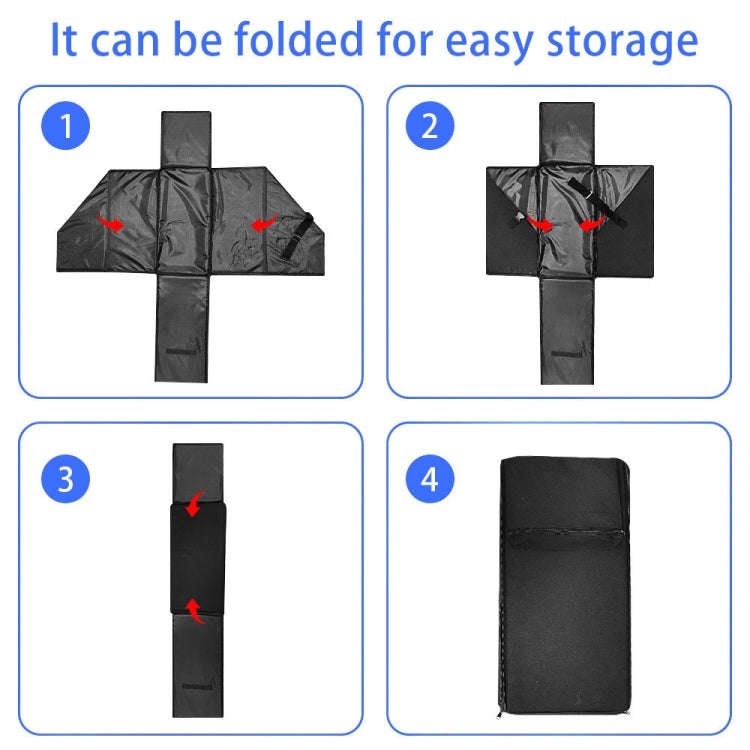 Oxford Cloth Car Trunk Folding Bicycle Storage Box without Dust Cover(Black)