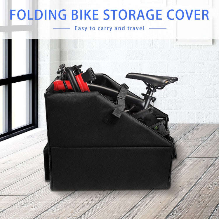 Oxford Cloth Car Trunk Folding Bicycle Storage Box without Dust Cover(Black)