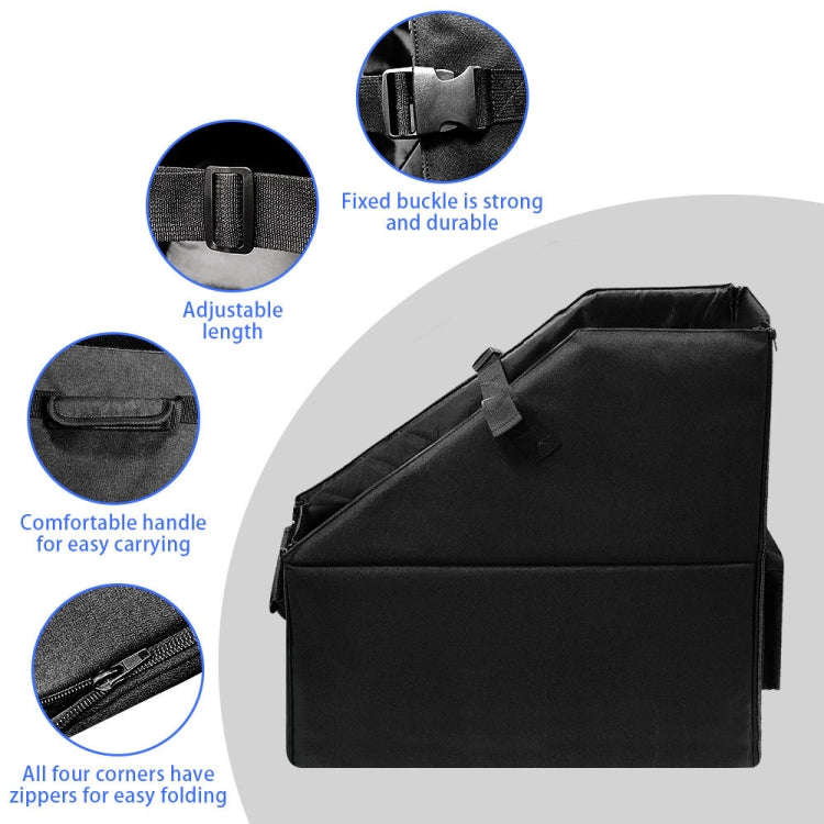 Oxford Cloth Car Trunk Folding Bicycle Storage Box with Dust Cover(Black)
