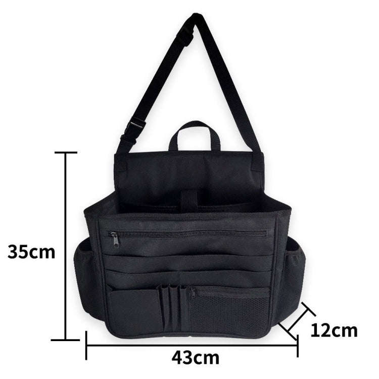 Portable Large Capacity Car Seat Back Storage Bag(Black)