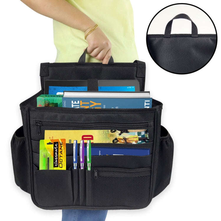 Portable Large Capacity Car Seat Back Storage Bag(Black)