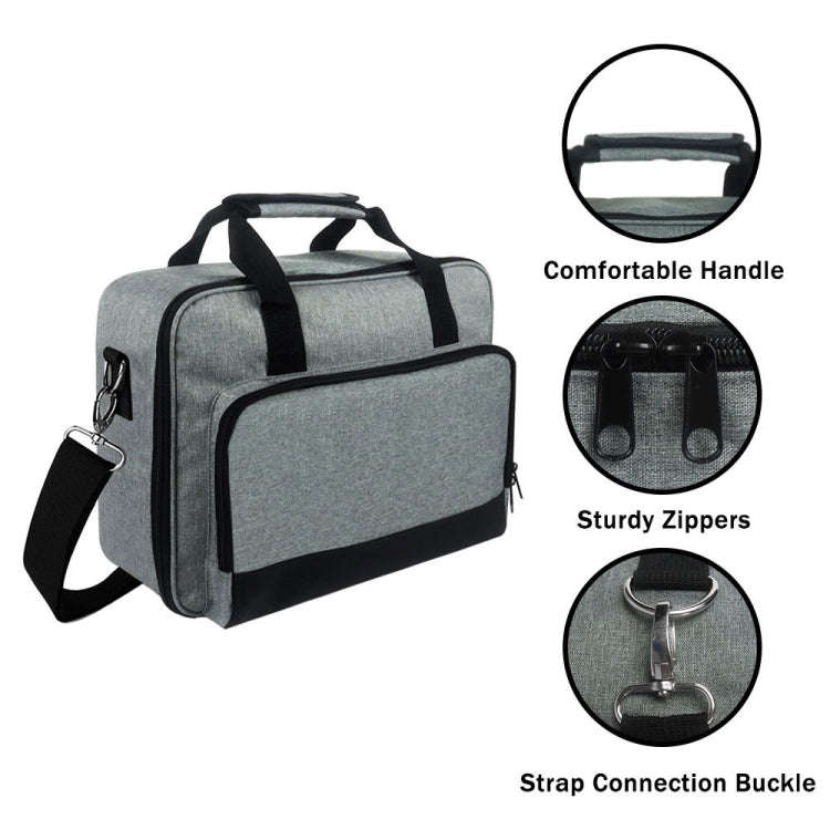 Crossbody Portable Multifunctional Projector Dustproof Storage Bag(Black)