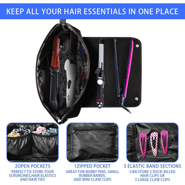 Hair Straightener and Curling Iron Hair Tool Storage Bag For Dyson(Pink)